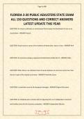 Florida 3-20 Public Adjusters State Exam