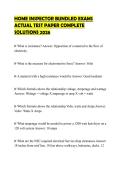 HOME INSPECTOR BUNDLED EXAMS ACTUAL TEST PAPER COMPLETE SOLUTIONS 2026