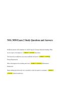 NSG 3850 Exam 2 Study Questions and Answers