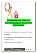 ServSafe Manager Exam 2026 &vert; 150&plus; Verified Q&A &vert; HACCP&comma; Contamination&comma; TCS&comma; Foodborne Illness&comma; FDA Food Code