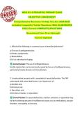 WGU D119 PEDIATRIC PRIMARY CARE   OBJECTIVE ASSESSMENT   Comprehensive Resource To Help You Ace 2026-2027  Includes Frequently Tested Questions With ELABORATED  100&percnt; Correct COMPLETE SOLUTIONS  Guaranteed Pass First Attempt&excl;&excl;  Current Update&excl;&excl;