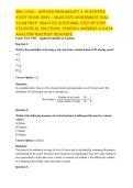 WGU C955 &ndash; Applied Probability & Statistics Study Guide 2026 &vert; Objective Assessment &lpar;OA&rpar; Exam Prep&comma; Practice Questions&comma; Step-by-Step Statistical Solutions&comma; Verified Answers & Data Analysis Mastery Resource