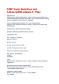 SSCP Exam Questions and Answers&vert;2026 Update A&plus; Pass