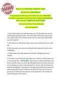 WGU D119 PEDIATRIC PRIMARY CARE  OBJECTIVE ASSESSMENT   Comprehensive Resource To Help You Ace 2026-2027  Includes Frequently Tested Questions With ELABORATED  100&percnt; Correct COMPLETE SOLUTIONS  Guaranteed Pass First Attempt&excl;&excl;  Current Update&excl;&excl;