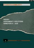 IND2601 - EXAM &lpar;elaborations&rpar; ASSESSMENT 3 SOLUTIONS SEMESTER 1 2026