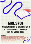 MRL3701 Assignment 2 Semester 1 Memo &vert; Due 24 March 2026