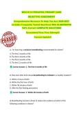 WGU D119 PEDIATRIC PRIMARY CARE   OBJECTIVE ASSESSMENT   Comprehensive Resource To Help You Ace 2026-2027  Includes Frequently Tested Questions With ELABORATED  100&percnt; Correct COMPLETE SOLUTIONS  Guaranteed Pass First Attempt&excl;&excl;  Current Update&excl;&excl;