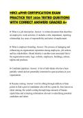 HRCI aPHR CERTIFICATION EXAM PRACTICE TEST 2026 TESTED QUESTIONS WITH CORRECT ANSWERS GRADED A