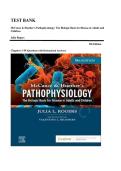 TEST BANK&lowbar;&lowbar;McCance & Huether&rsquo;s Pathophysiology&colon; The Biologic Basis for Disease in Adults and Children 9th Edition by Julia Rogers &comma; ISBN&colon; 9780323789875 &vert;All Chapters Included&vert; Questions with Rationalized Answers&comma; Guide A&plus;