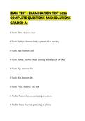 IBAM TEST 1 EXAMINATION TEST 2026 COMPLETE QUESTIONS AND SOLUTIONS GRADED A&plus;