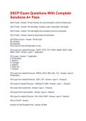 SSCP Exam Questions With Complete Solutions A&plus; Pass