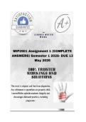 MIP2601 Assignment 1 &lpar;COMPLETE ANSWERS&rpar; Semester 1 2026- DUE 13 May 2026&semi; &semi; 100&percnt; trusted &comma;comprehensive and complete reliable solution with clear explanation