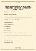 Florida Underground Utility Contractor Exam ALL 200 QUESTIONS AND CORRECT ANSWERS LATEST UPDATE THIS YEAR&period;pdf