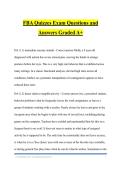 FBA Quizzes Exam Questions and Answers Graded A&plus;