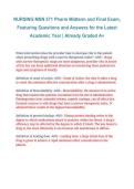 MSN 571 Pharmacology Midterm and Final Exam &ndash; 2026&sol;2027 with Questions and Already Graded A&plus; Answers