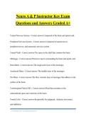 Neuro A & P Instructor Key Exam Questions and Answers Graded A&plus;