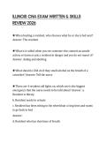 ILLINOIS CNA EXAM WRITTEN & SKILLS REVIEW 2026