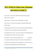 MVU NURS 611 Patho Exam 2 Questions and Answers Graded A&plus;