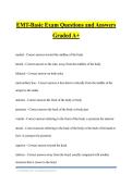 EMT-Basic Exam Questions and Answers Graded A&plus;