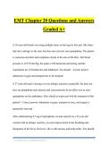 EMT Chapter 20 Questions and Answers Graded A&plus;