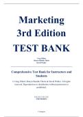 Complete Test Bank - Marketing&comma; 3rd Edition &ndash; Greg Elliott&comma; Sharyn Rundle-Thiele&comma; David Waller &ndash; ISBN 9780730308874 &lpar;All Chapters 1&ndash;15&rpar;