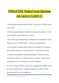 FISDAP EMT Medical Exam Questions and Answers Graded A&plus;