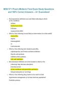 Package deal for MSN 571 Pharmacology Exam &ndash; 2026&sol;2027 Study Questions with 100&percnt; Correct A&plus; Guaranteed Answers