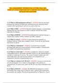 FBLA MANAGEMENT INFORMATION SYSTEMS PACKAGED EXAMS&colon; EXAM QUESTIONS AND ANSWERS UPDATED VERSION