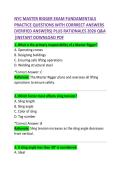 NYC Master Rigger Exam Fundamentals&colon; Practice Questions with Correct Answers