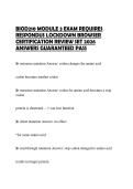 BIOD210 MODULE 3 EXAM REQUIRES RESPONDUS LOCKDOWN BROWSER CERTIFICATION REVIEW SET 2026 ANSWERS GUARANTEED PASS