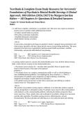 Test Bank & Complete Exam Study Resource for Varcarolis&rsquo; Foundations of Psychiatric-Mental Health Nursing&colon; A Clinical Approach&comma; 10th Edition &lpar;2026&sol;2027&rpar; by Margaret Jordan Halter &mdash; All Chapters A&plus; Questions & Detailed Answers