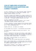 CON 237 SIMPLIFIED ACQUISITION PROCEDURES EXAM QUESTIONS AND CORRECT ANSWERS
