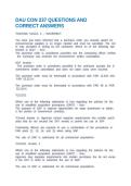DAU CON 237 QUESTIONS AND CORRECT ANSWERS