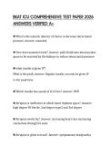 BKAT ICU COMPREHENSIVE TEST PAPER 2026 ANSWERS VERIFIED A&plus;