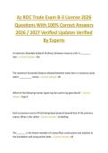 Az ROC Trade Exam B-3 License 2026  Questions With 100&percnt; Correct Answers  2026 &sol; 2027 Verified Updates Verified  By Experts
