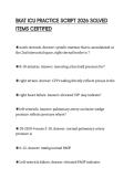 BKAT ICU PRACTICE SCRIPT 2026 SOLVED ITEMS CERTIFIED