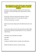 BIOL 2402 BLOOD &lpar;LATEST UPDATE&rpar; REAL QUESTIONS  AND VERIFIED ANSWERS &vert;100&percnt; CORRECT &vert; ALREADY  GRADED A