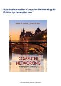 Solution Manual For Computer Networking&colon; A Top-Down Approach 8th Edition By James Kurose&vert; Latest Update 2026