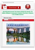 Essential Environment&colon; The Science Behind the Stories&comma; 7th Edition &lpar;Withgott & Laposata&rpar; &vert; Complete Test Bank &vert; Chapters 1&ndash;18 &vert; Verified Answers