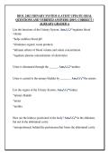 BIOL 2402 URINARY SYSTEM &lpar;LATEST UPDATE&rpar; REAL  QUESTIONS AND VERIFIED ANSWERS &vert;100&percnt; CORRECT &vert;  ALREADY GRADED A