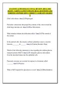 ANATOMY & PHYSIOLOGY FINAL REVIEW &lpar;BIOL 2402&rpar;  &lbrack;BLINN - SARIN&rsqb; &lpar;LATEST UPDATE&rpar; REAL QUESTIONS AND  VERIFIED ANSWERS &vert;100&percnt; CORRECT &vert; ALREADY GRADED  A