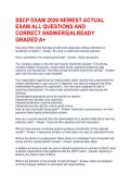 SSCP EXAM 2026 NEWEST ACTUAL EXAM ALL QUESTIONS AND CORRECT ANSWERS&vert;ALREADY GRADED A&plus;