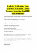 Qualtrics Certification Exam Questions With 100&percnt; Correct Answers &vert; Latest Version 2026 &vert; Guaranteed Pass