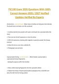 FSC100 Exam 2026 Questions With 100&percnt;  Correct Answers 2026 &sol; 2027 Verified  Updates Verified By Experts 
