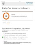 HESI Practice Test Assessment Performance &vert; Score 94&sol;100 