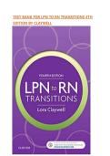 TEST BANK FOR LPN TO RN TRANSITIONS 4TH EDITION BY CLAYWELL