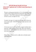 HESI RN Mental Health Exit Exam newest