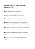 BUSI 300 PRACTICE QUESTIONS AND ANSWERS 2026
