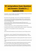 KY Jurisprudence Exam Questions and Answers &vert; Graded A&plus; &vert; Updated 2026