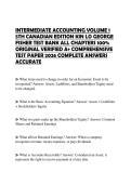 INTERMEDIATE ACCOUNTING VOLUME 1 5TH CANADIAN EDITION KIN LO GEORGE FISHER TEST BANK ALL CHAPTERS 100&percnt; ORIGINAL VERIFIED A&plus; COMPREHENSIVE TEST PAPER 2026 COMPLETE ANSWERS ACCURATE